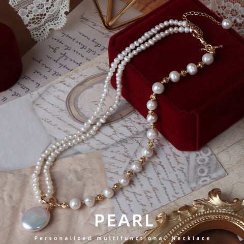 Gorgeous Elegant Baroque Pearl Necklace