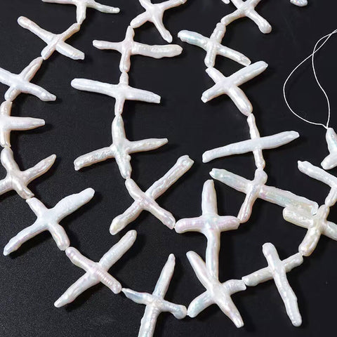 White Unique Cross Pearl