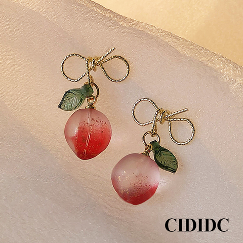 Cute Peach Earrings