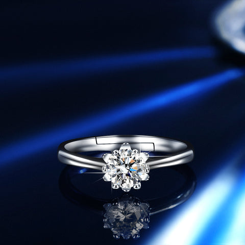 Gorgeous Adjustable 18K Moissanite Ring (Sunflower Style)