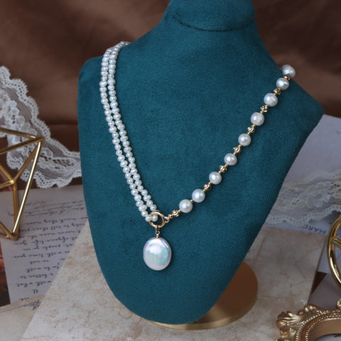 Gorgeous Elegant Baroque Pearl Necklace