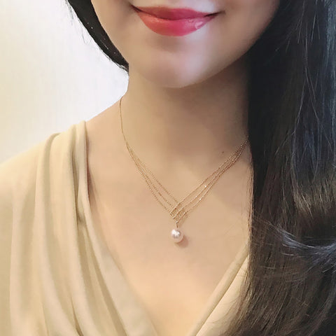 Gorgeous White Pearl Necklace