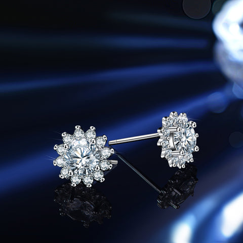 Gorgeous Elegant 18K Moissanite Set (Sunflower)