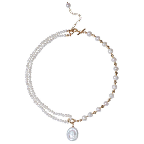 Gorgeous Elegant Baroque Pearl Necklace