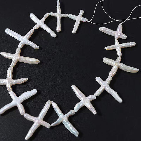 White Unique Cross Pearl