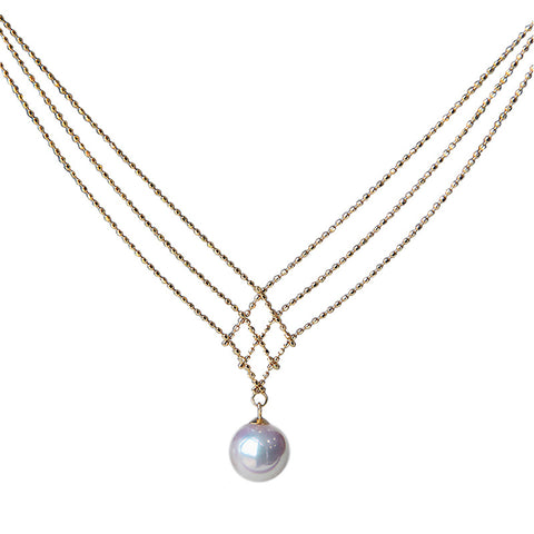 Gorgeous White Pearl Necklace