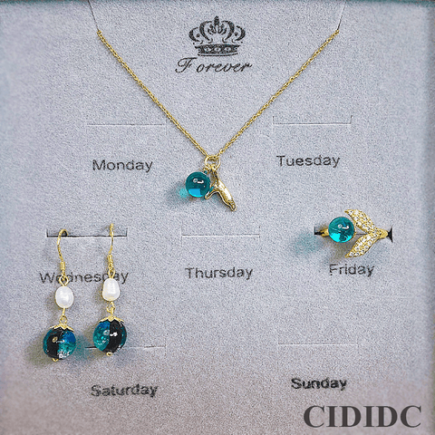 Blue Cute Mermaid Set