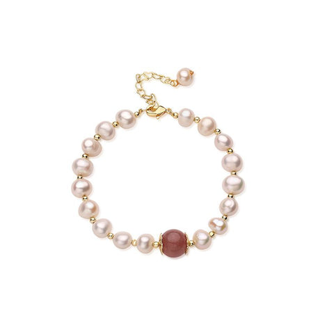 Cute Pearl and Strawberry Quartz