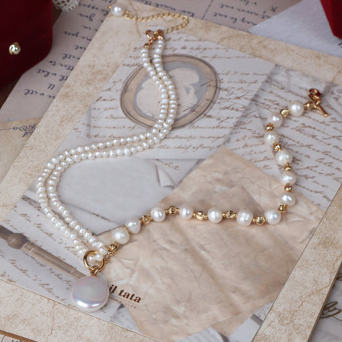 Gorgeous Elegant Baroque Pearl Necklace