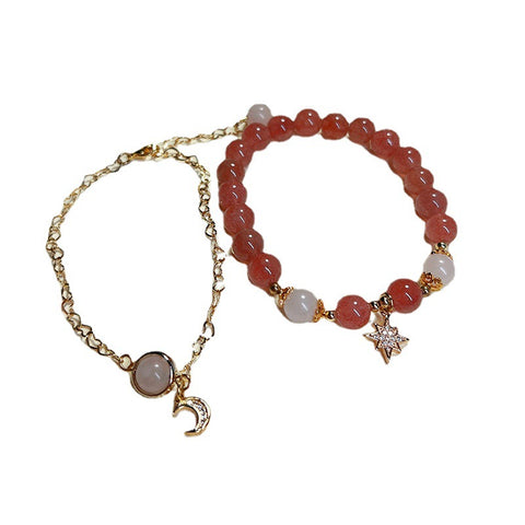 Cute Starwberry Quartz Bracelet