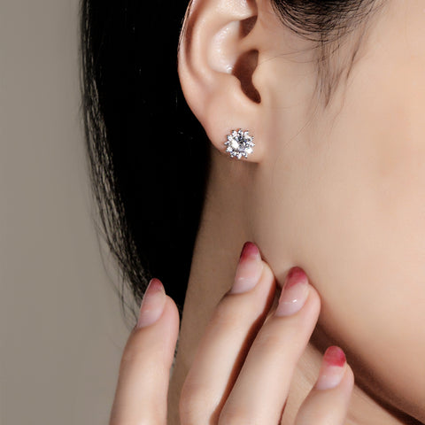 Gorgeous Elegant 18K Moissanite Set (Sunflower)