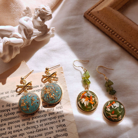Elegant Round Earrings