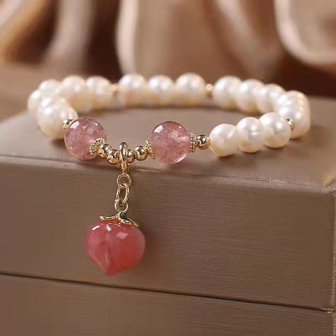 Cute Elegant Peach Bracelet