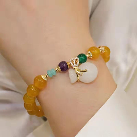 Yellow Agate Bracelet