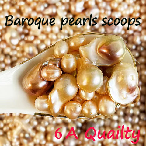 Christmas/Halloween Sale Luxurious Baroque Real Freshwater Pearl Lucky Scoop+ Free Gift (Big Sale)