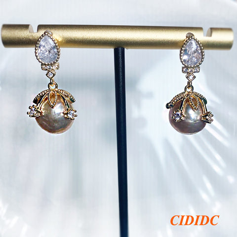 Purple Edison Earrings