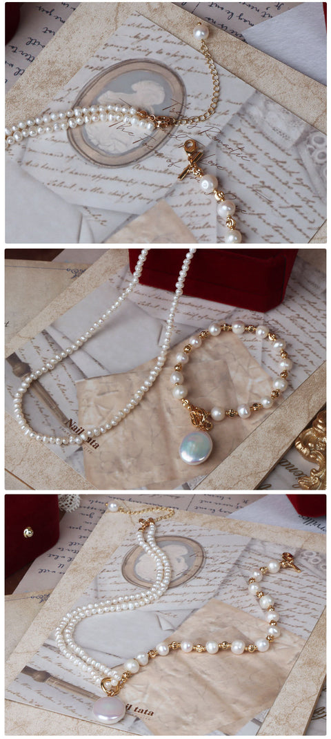 Gorgeous Elegant Baroque Pearl Necklace