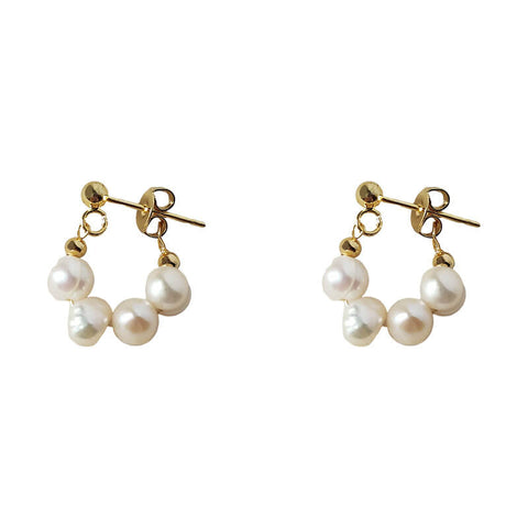 White Pearl Elegant Earrings