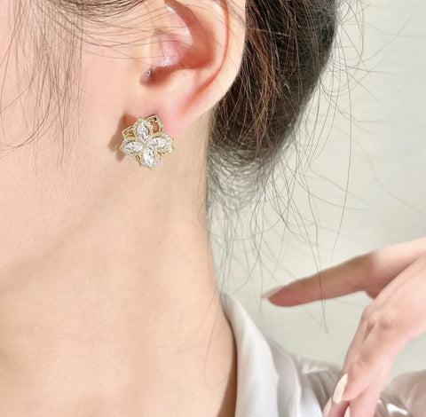 Funny Rotatable Flower Earrings