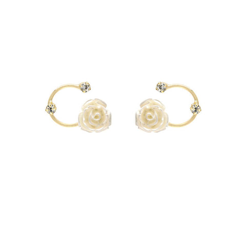 White Flower Exquisite Earrings